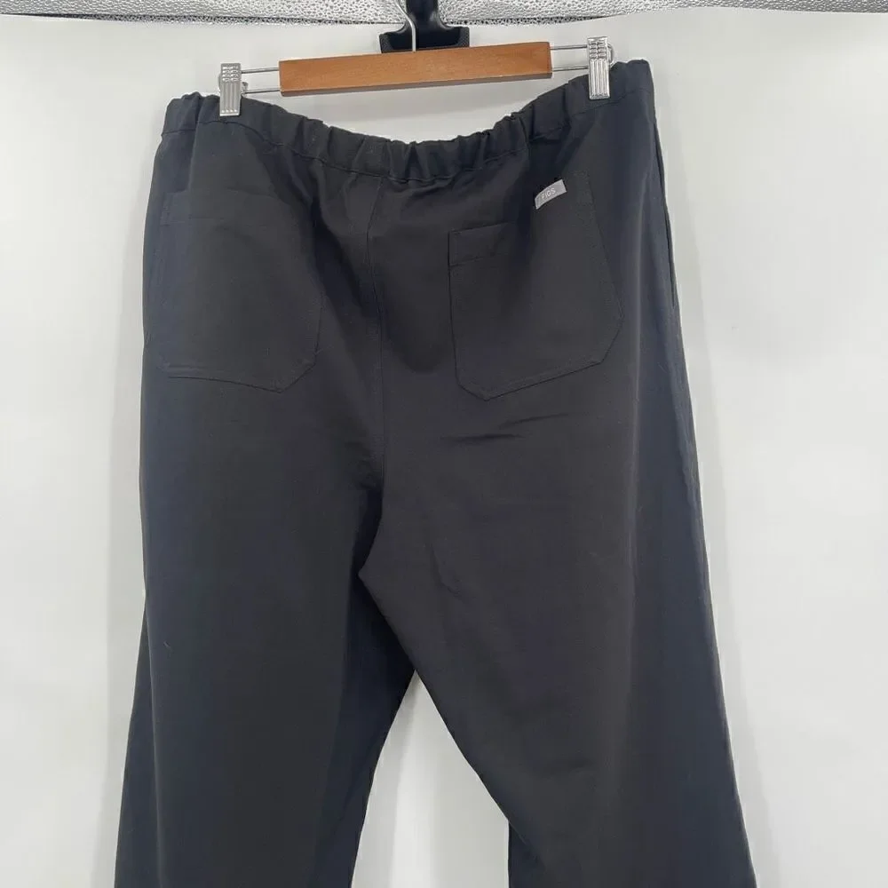 FIGS Pisco Basic Scrub Pants for Men Black Size XL